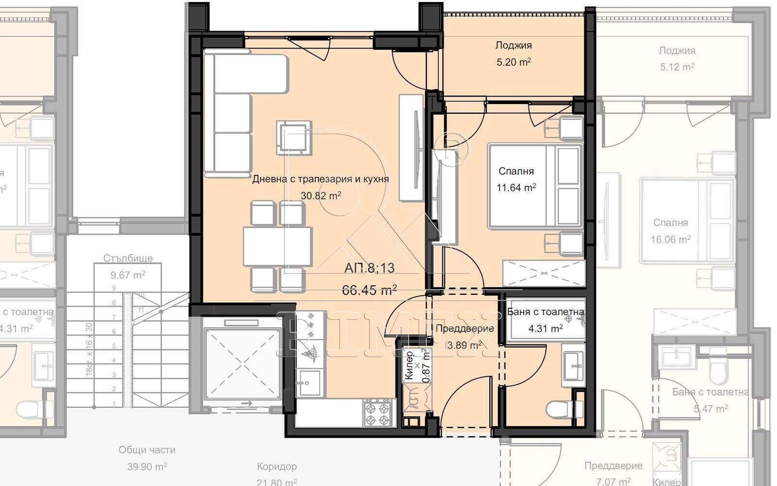 Продава 2-СТАЕН, гр. Пловдив, Остромила, снимка 2 - Апартаменти - 55651199