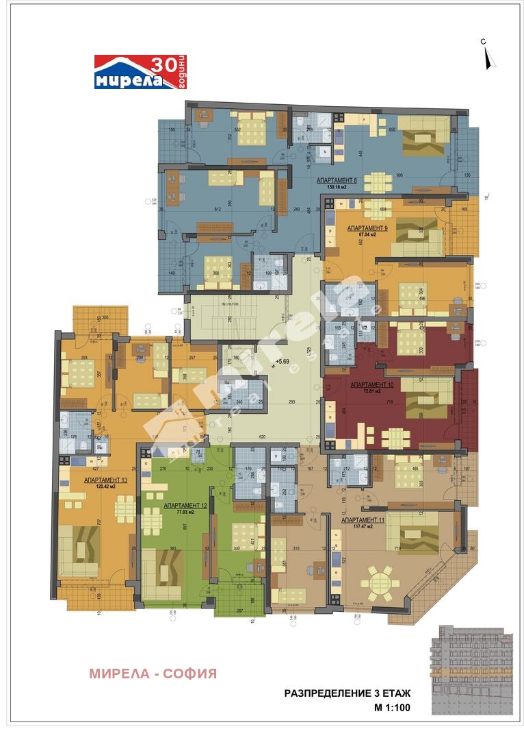 Продава 2-СТАЕН, гр. София, Банишора, снимка 2 - Aпартаменти - 48848116