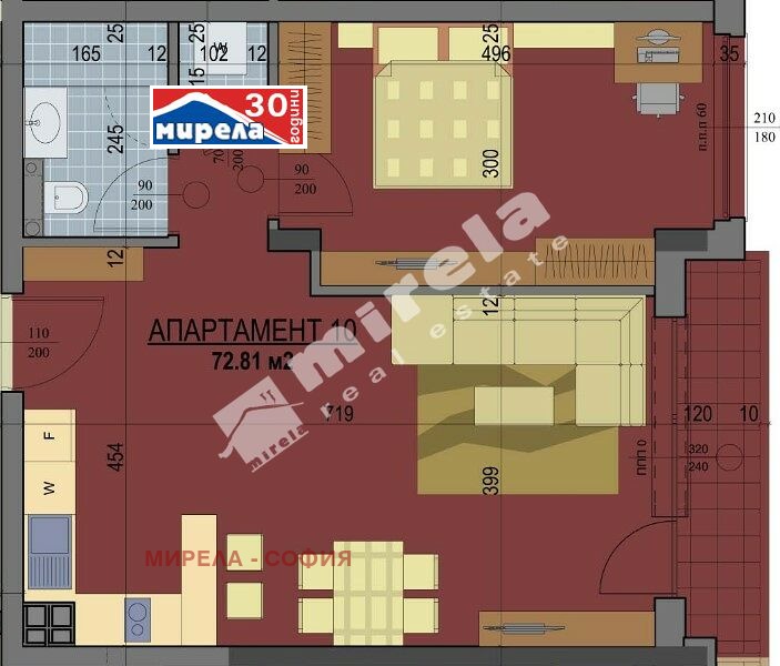 Продава  2-стаен град София , Банишора , 72 кв.м | 32035856