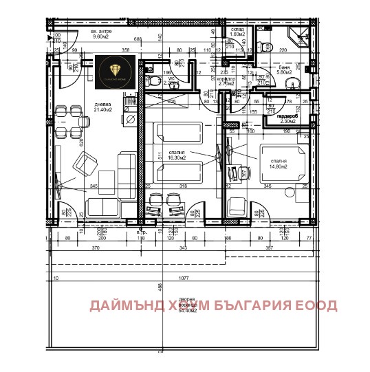 Продава 3-СТАЕН, гр. Пловдив, Южен, снимка 2 - Aпартаменти - 47449560