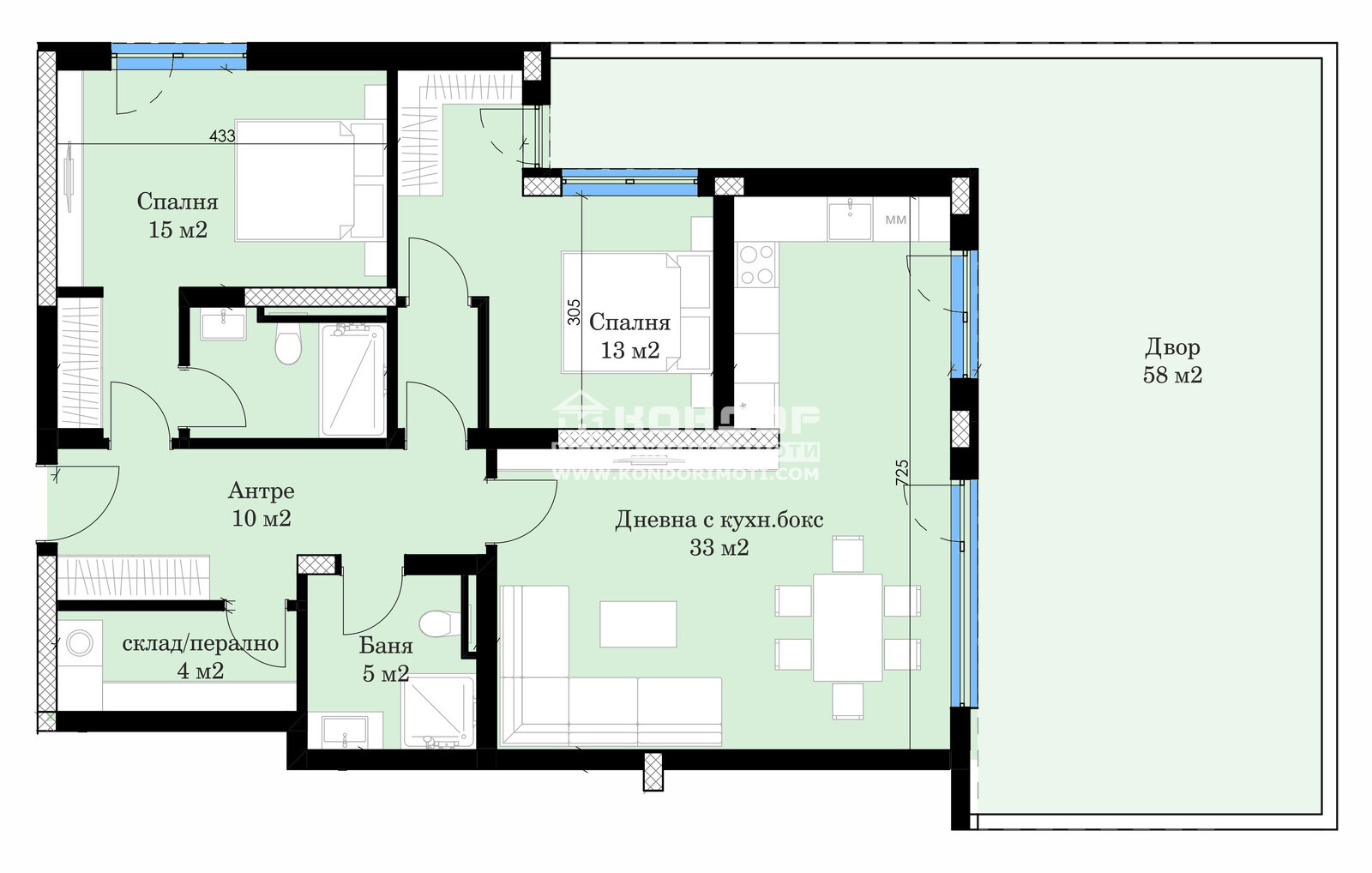 Продава 3-СТАЕН, гр. Пловдив, Западен, снимка 2 - Апартаменти - 51717904