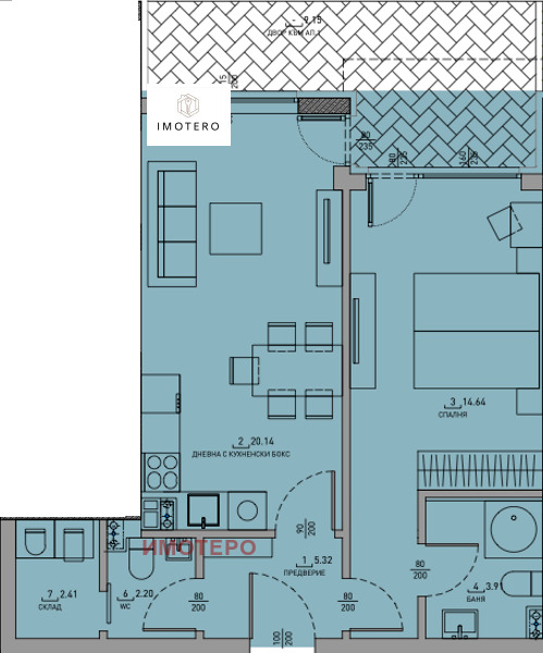 Продава 2-СТАЕН, гр. София, Малинова долина, снимка 2 - Апартаменти - 55120570