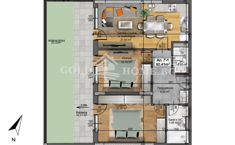 Продава 3-СТАЕН, гр. Пловдив, Христо Смирненски, снимка 2 - Апартаменти - 52720044