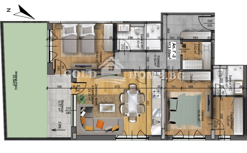Продава 3-СТАЕН, гр. Пловдив, Христо Смирненски, снимка 5 - Апартаменти - 52720044