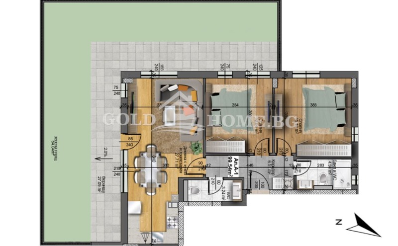 Продава 3-СТАЕН, гр. Пловдив, Христо Смирненски, снимка 4 - Апартаменти - 52720044