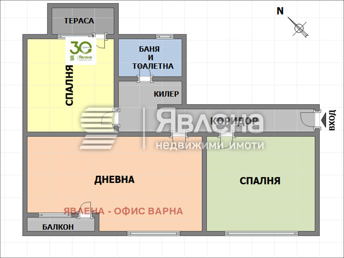 Продава 3-СТАЕН, гр. Варна, Център, снимка 2 - Апартаменти - 53309626