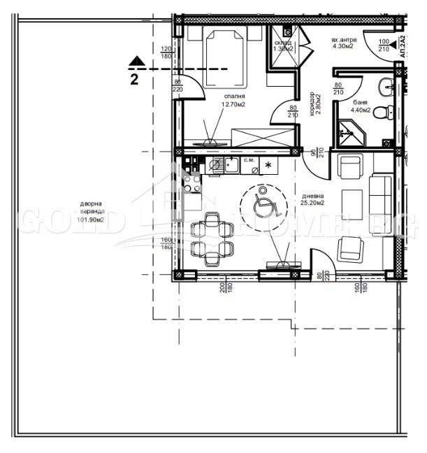 Продава 2-СТАЕН, гр. Пловдив, Остромила, снимка 4 - Апартаменти - 53314664