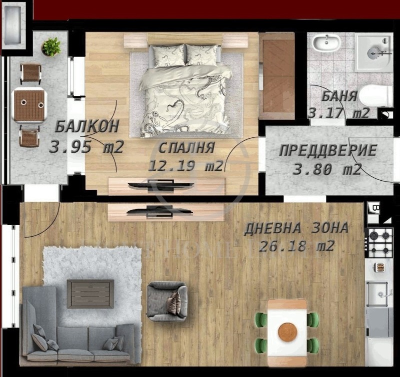 Продава 2-СТАЕН, гр. Пловдив, Беломорски, снимка 2 - Апартаменти - 53437534