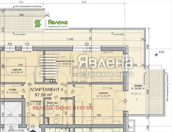 Продава 3-СТАЕН, гр. Бургас, Крайморие, снимка 1 - Aпартаменти - 48710735