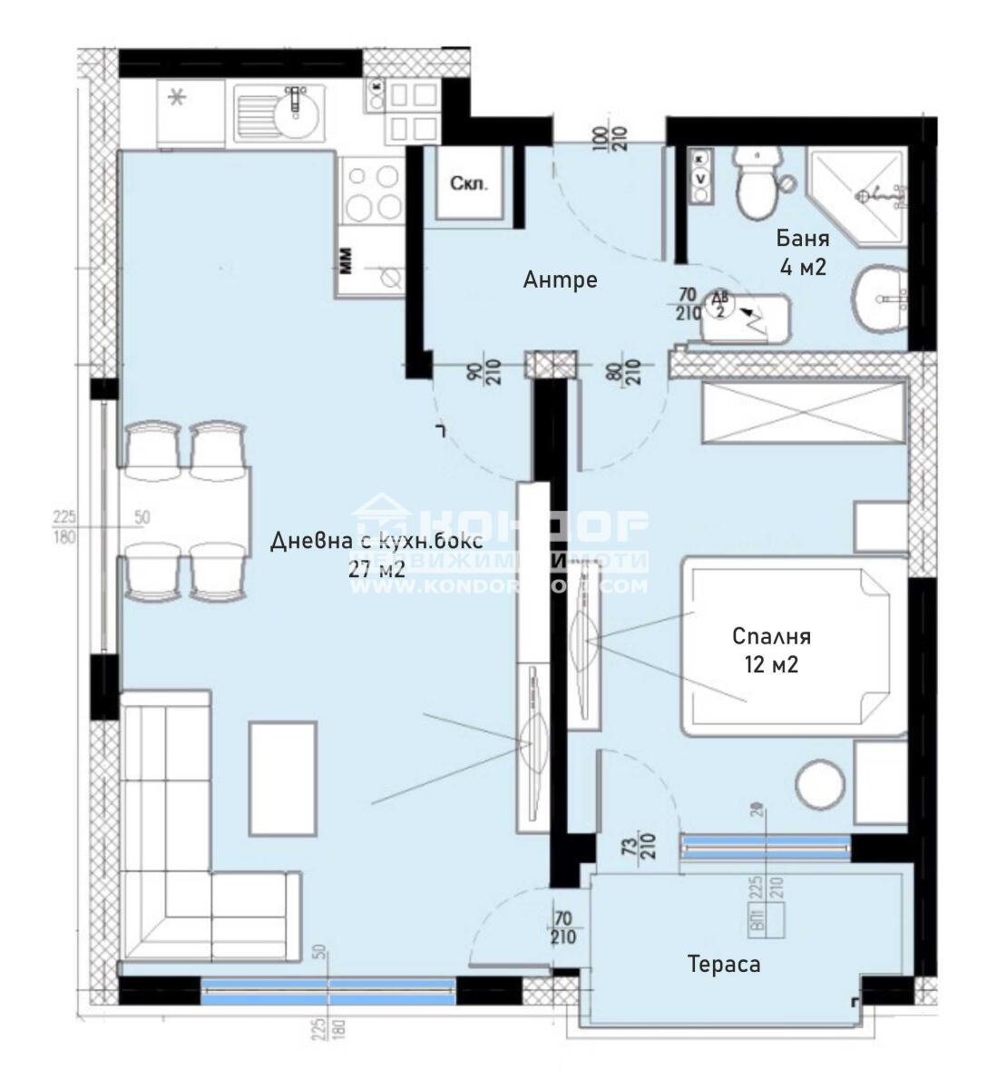 Продава 2-СТАЕН, гр. Пловдив, Остромила, снимка 16 - Апартаменти - 53086581