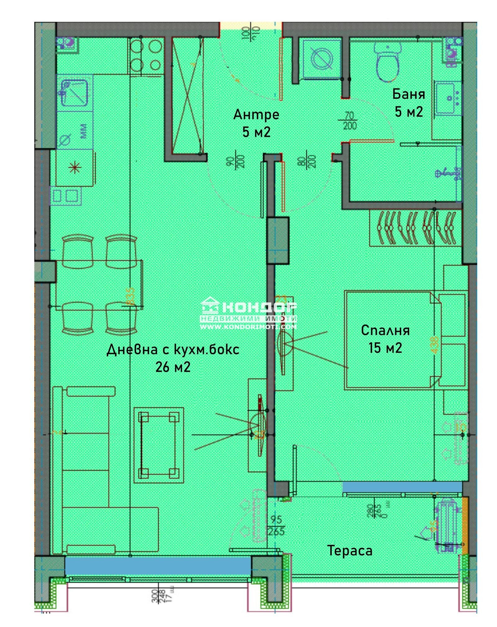 Продава 2-СТАЕН, гр. Пловдив, Тракия, снимка 2 - Апартаменти - 52588672