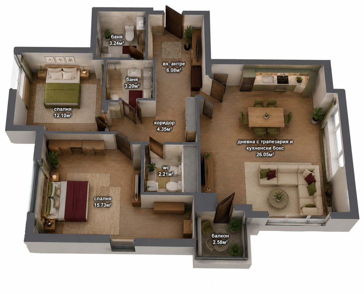 Продава 3-СТАЕН, гр. София, Овча купел 2, снимка 12 - Апартаменти - 55074299