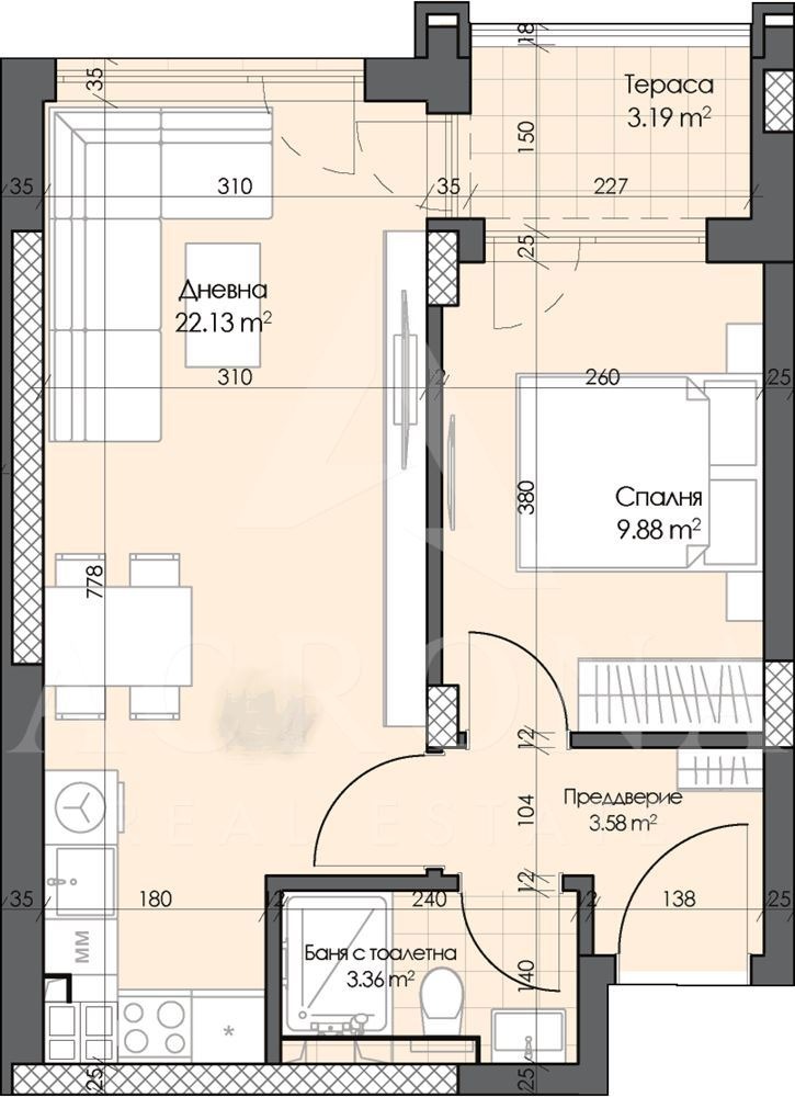 Продава 2-СТАЕН, гр. Пловдив, Гагарин, снимка 2 - Апартаменти - 56110781