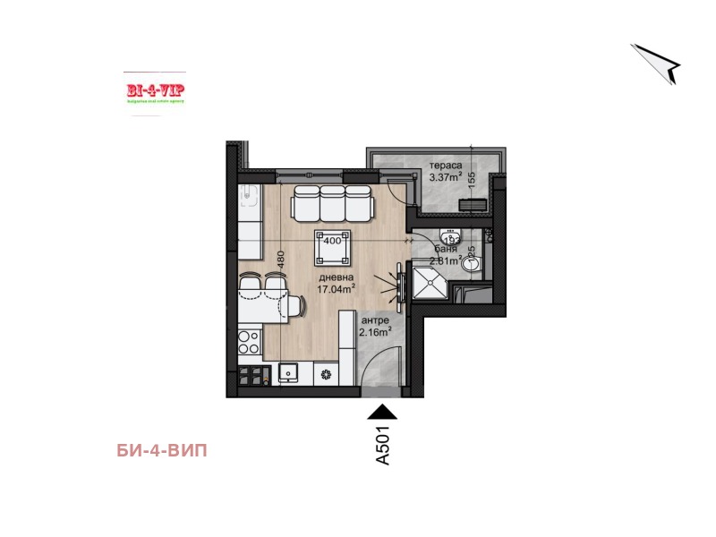 Продава 1-СТАЕН, гр. София, Овча купел, снимка 3 - Aпартаменти - 48585713