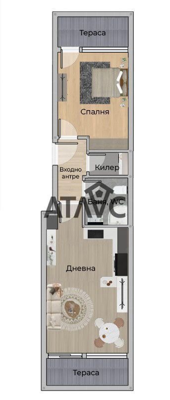 Продава  2-стаен град Пловдив , Кършияка , 70 кв.м | 31567109 - изображение [2]