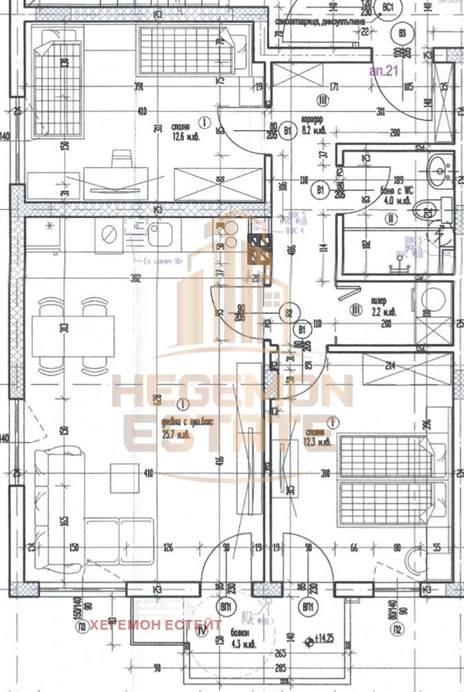 In vendita  2 camere da letto Varna , Levski 1 , 89 mq | 73931802