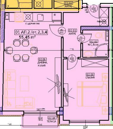 Продава 2-СТАЕН, гр. Благоевград, Идеален център, снимка 2 - Апартаменти - 52640317