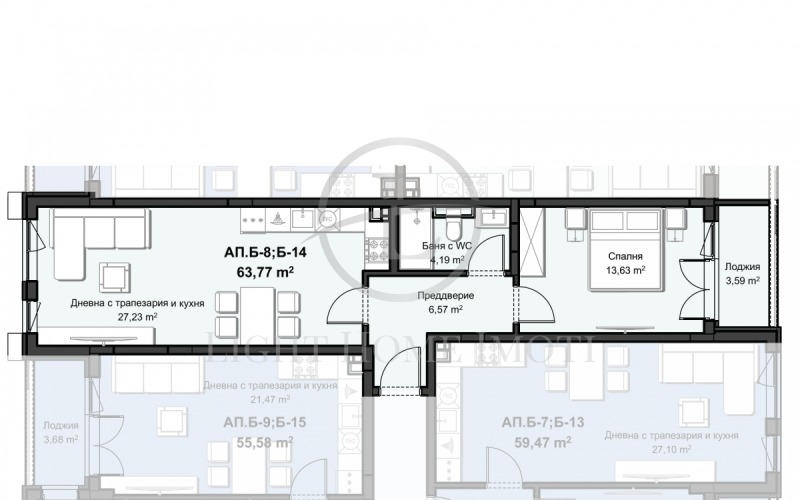 Продава 2-СТАЕН, гр. Пловдив, Христо Смирненски, снимка 4 - Апартаменти - 53324314