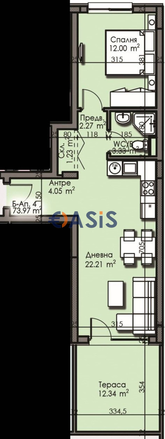 Продава 2-СТАЕН, гр. Бургас, Център, снимка 7 - Апартаменти - 54860367