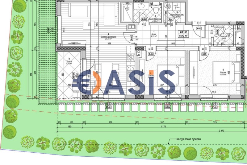 Na sprzedaż  2 sypialnie region Burgas , Nesebar , 102 mkw | 28257558
