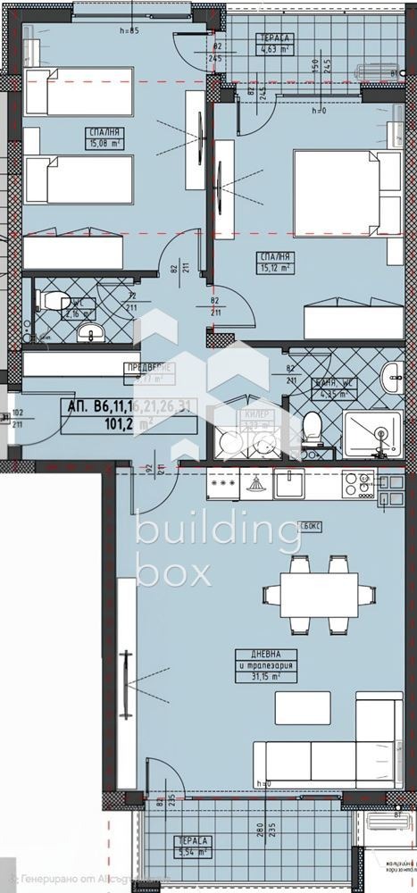 Продава 3-СТАЕН, гр. Пловдив, Христо Смирненски, снимка 6 - Апартаменти - 53045659