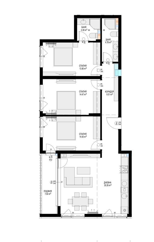 Продава  4-стаен град София , Славия , 142 кв.м | 42298527