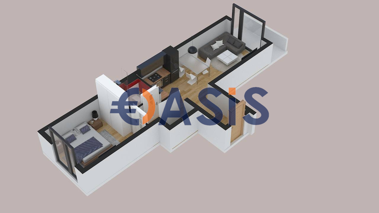 Продава 2-СТАЕН, гр. Бургас, Център, снимка 3 - Апартаменти - 54860367