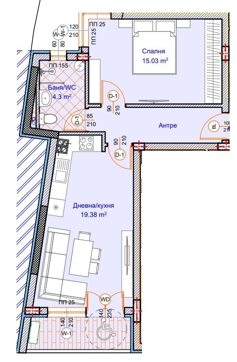 De vânzare  1 dormitor Varna , Colhozen pazar , 71 mp | 20667628 - imagine [2]