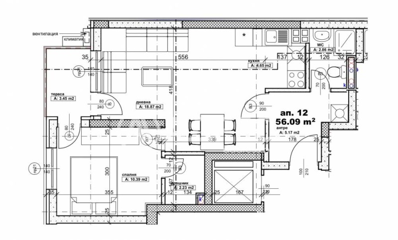 Na prodej  1 ložnice Sofia , Centar , 72 m2 | 83396386 - obraz [4]