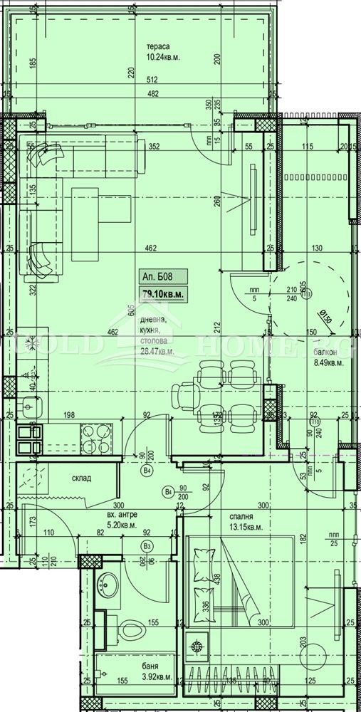 Продава 2-СТАЕН, гр. Пловдив, Христо Смирненски, снимка 7 - Апартаменти - 54201052