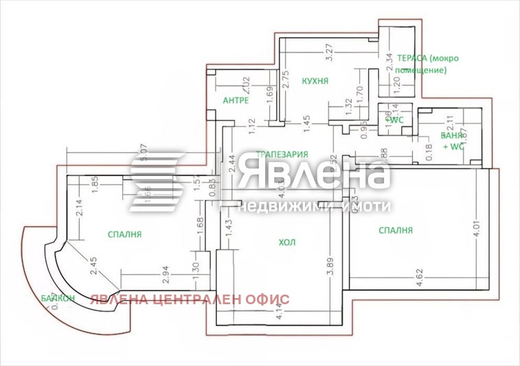 Продава 4-СТАЕН, гр. София, Център, снимка 2 - Апартаменти - 53651004