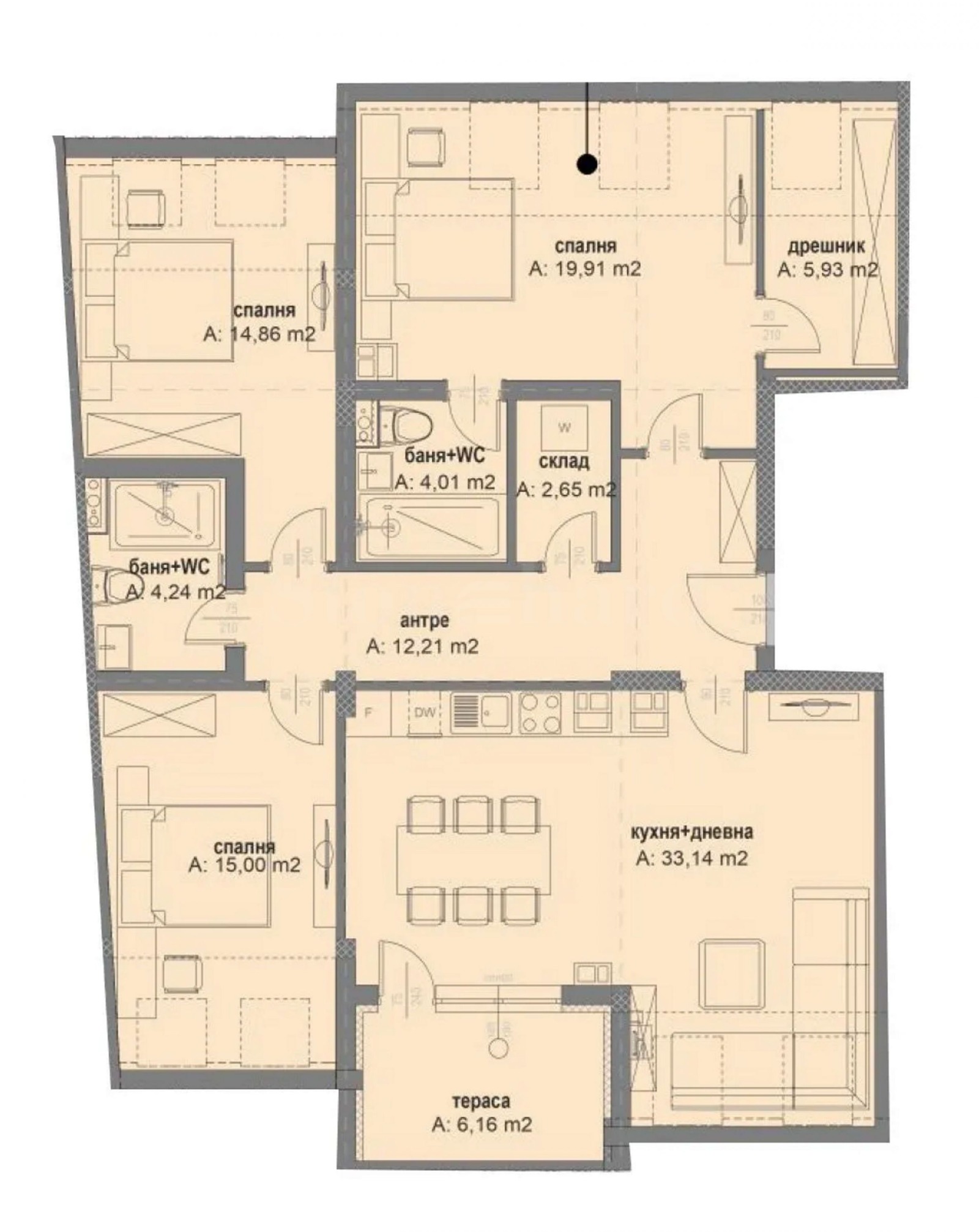 Продава 4-СТАЕН, гр. София, Овча купел 2, снимка 2 - Апартаменти - 52226324