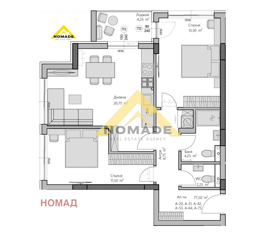 Продава 3-СТАЕН, гр. Пловдив, Христо Смирненски, снимка 3 - Апартаменти - 51334683