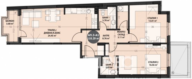 In vendita  1 camera da letto Sofia , Vitosha , 82 mq | 37844464 - Immagine [4]