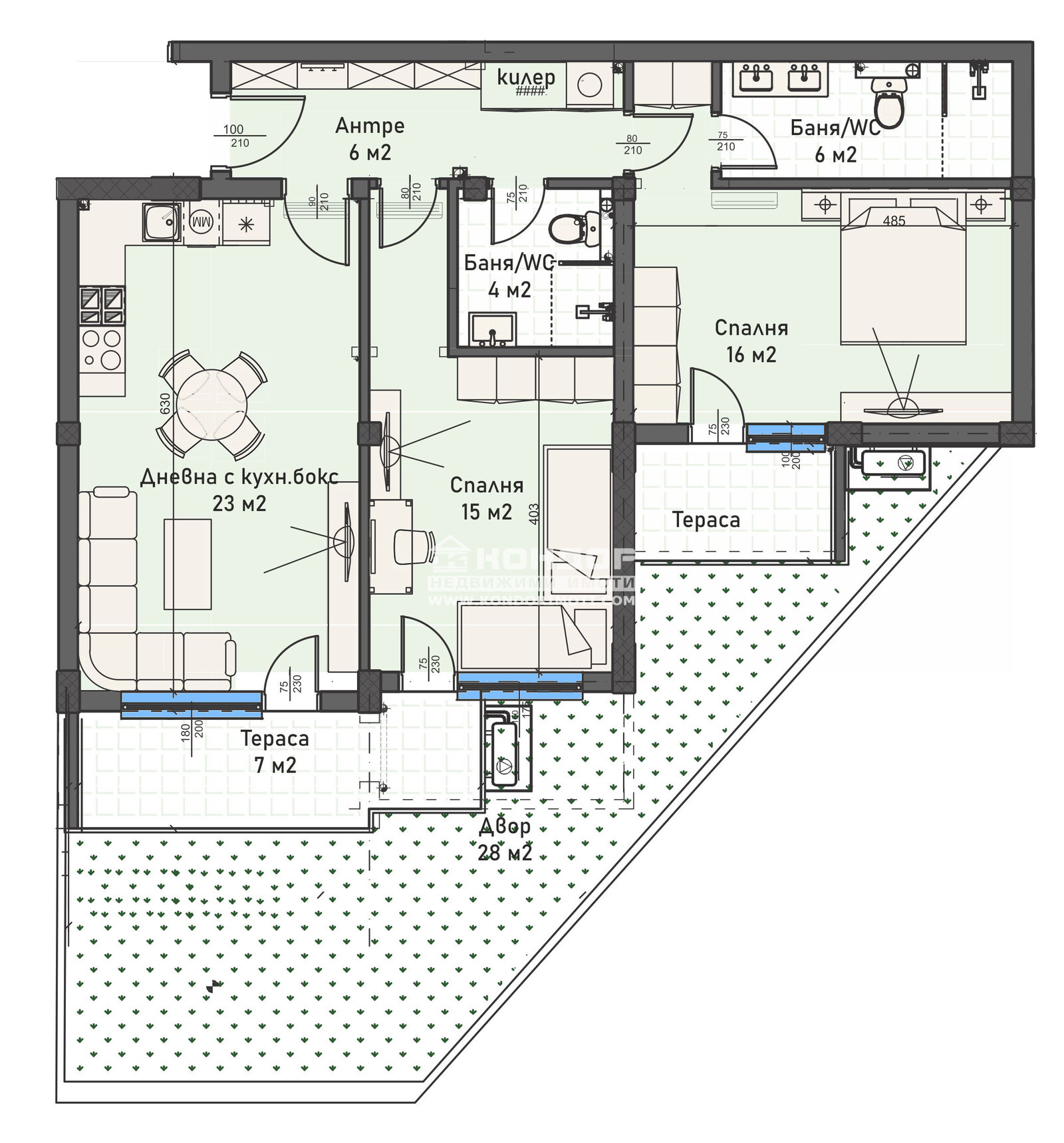 Продава 3-СТАЕН, гр. Пловдив, Кършияка, снимка 4 - Апартаменти - 55786370