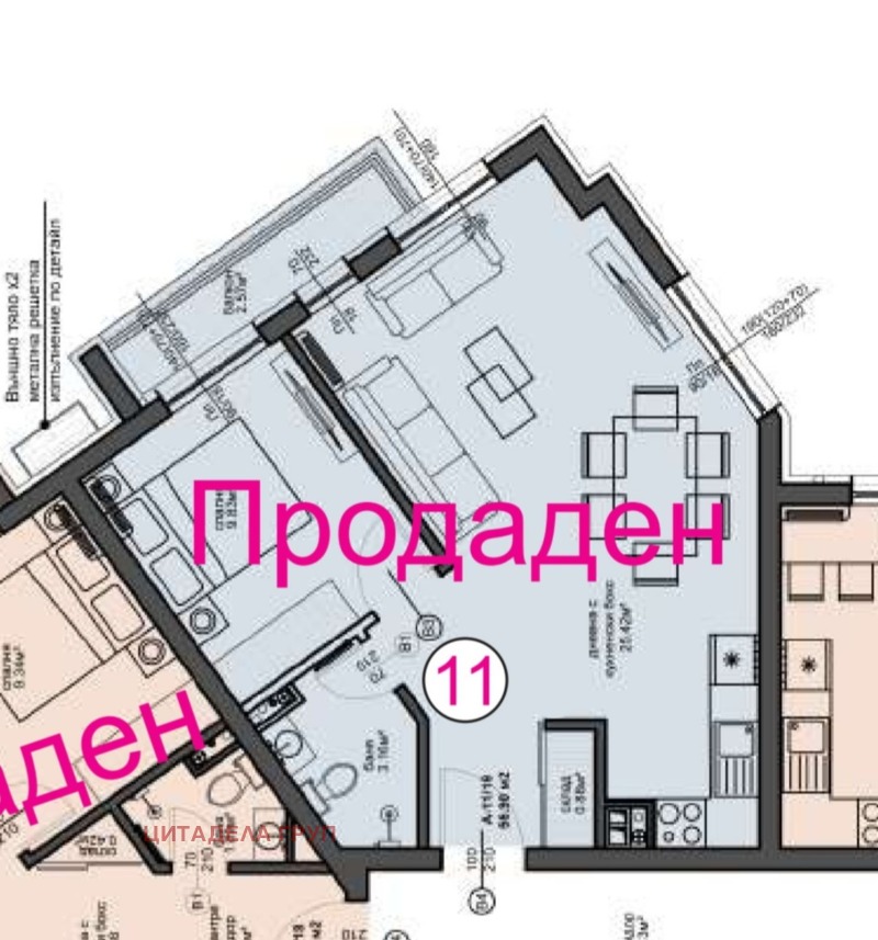 Продава  2-стаен град София , Малинова долина , 69 кв.м | 95676879 - изображение [3]