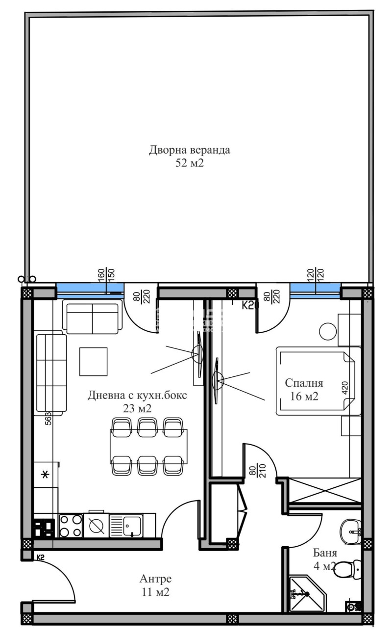 На продаж  1 спальня Пловдив , Беломорски , 125 кв.м | 41621791 - зображення [4]