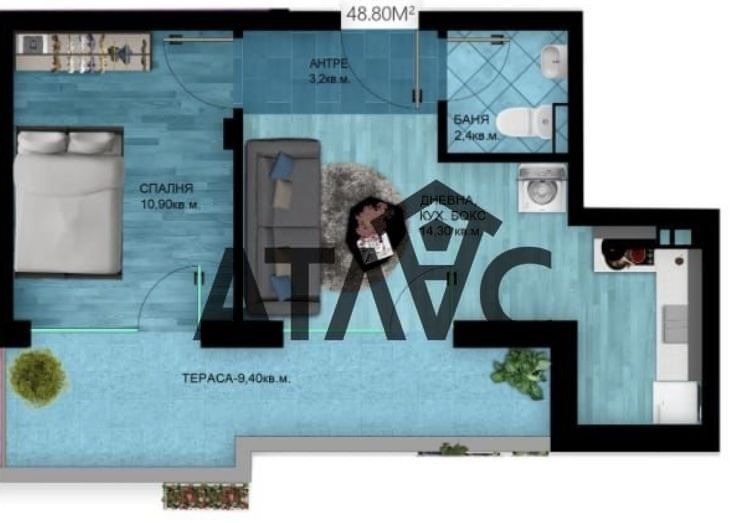 Продава 2-СТАЕН, гр. Пловдив, Отдих и култура, снимка 14 - Апартаменти - 54060622