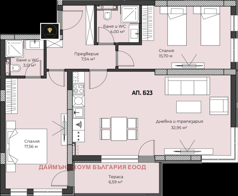 Продава 3-СТАЕН, гр. Пловдив, Пещерско шосе, снимка 2 - Aпартаменти - 49446362