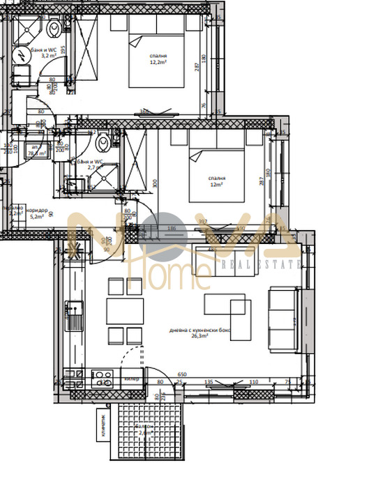 Продава 3-СТАЕН, гр. Варна, Виница, снимка 3 - Апартаменти - 54835225