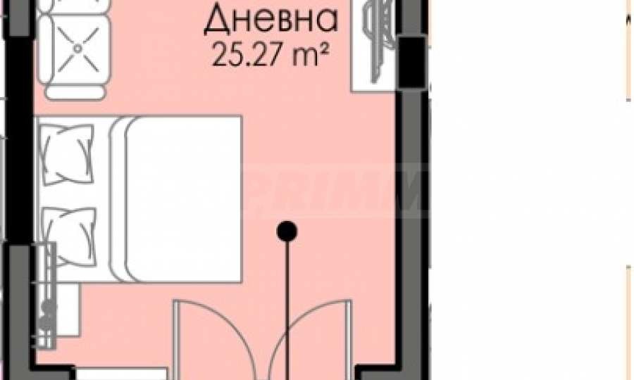 Продава 1-СТАЕН, гр. Бургас, Изгрев, снимка 2 - Апартаменти - 55903380