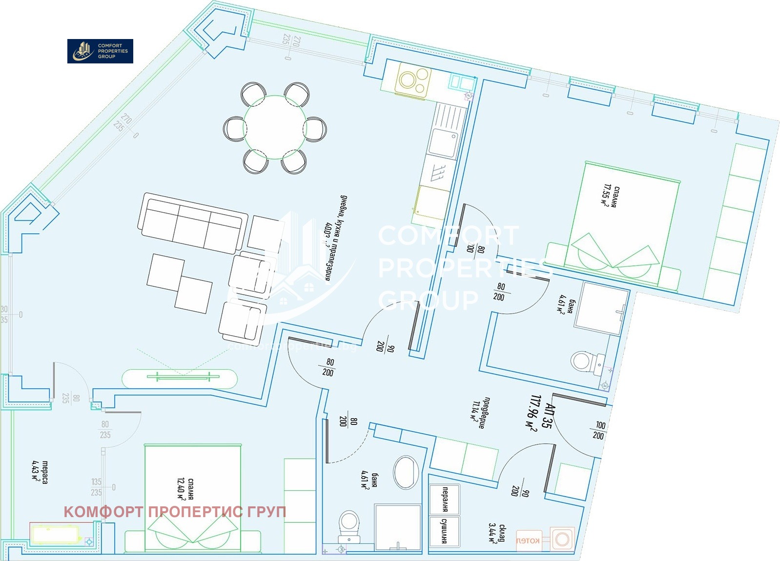 Продава 3-СТАЕН, гр. София, Симеоново, снимка 6 - Апартаменти - 54149207