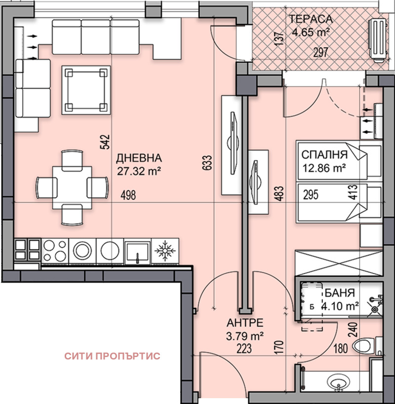 Продава 2-СТАЕН, гр. Пловдив, Гагарин, снимка 7 - Aпартаменти - 48602010