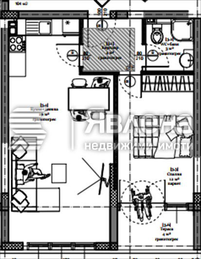 Till salu  1 sovrum Varna , Asparuhovo , 64 kvm | 35641561 - bild [2]