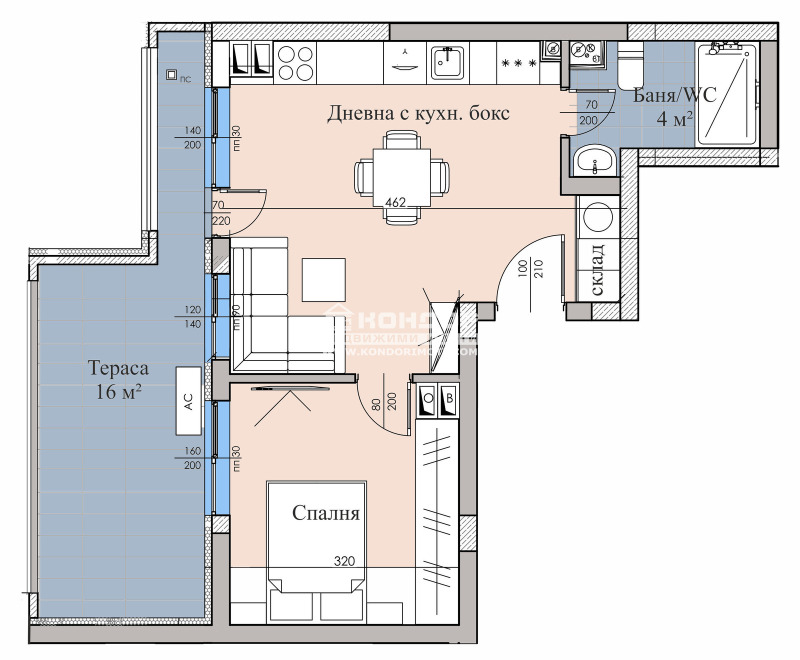 Продава  2-стаен град Пловдив , Въстанически , 76 кв.м | 18799355 - изображение [2]