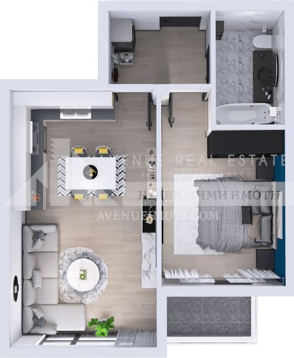 Na prodej  1 ložnice Plovdiv , Južen , 69 m2 | 84417380 - obraz [2]