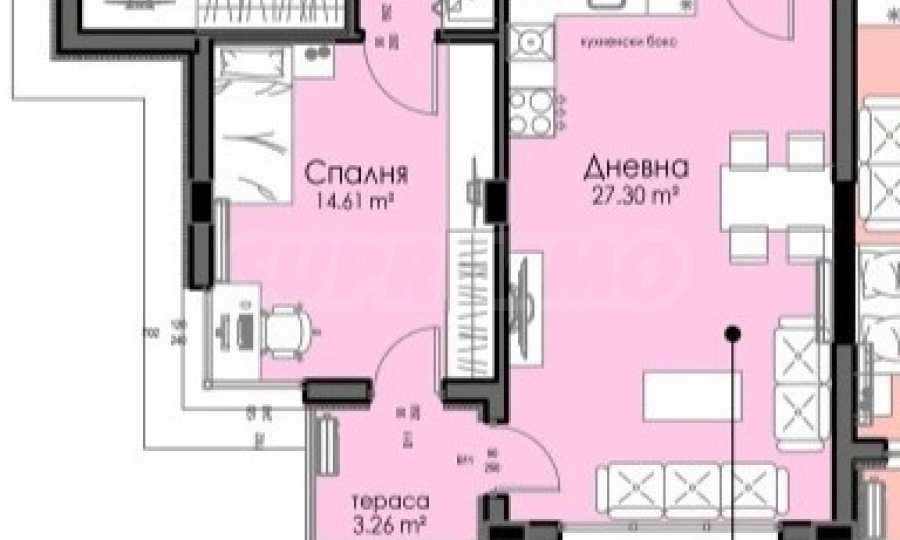 Продава 3-СТАЕН, гр. Бургас, Изгрев, снимка 2 - Апартаменти - 55903379