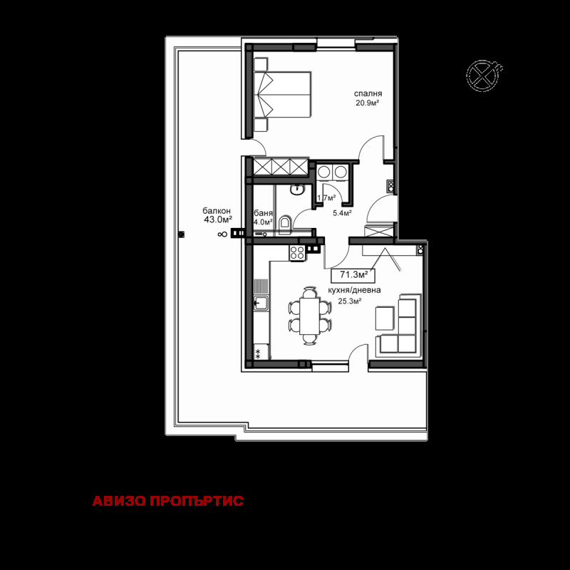 Продава 2-СТАЕН, гр. София, Красно село, снимка 4 - Aпартаменти - 48599574