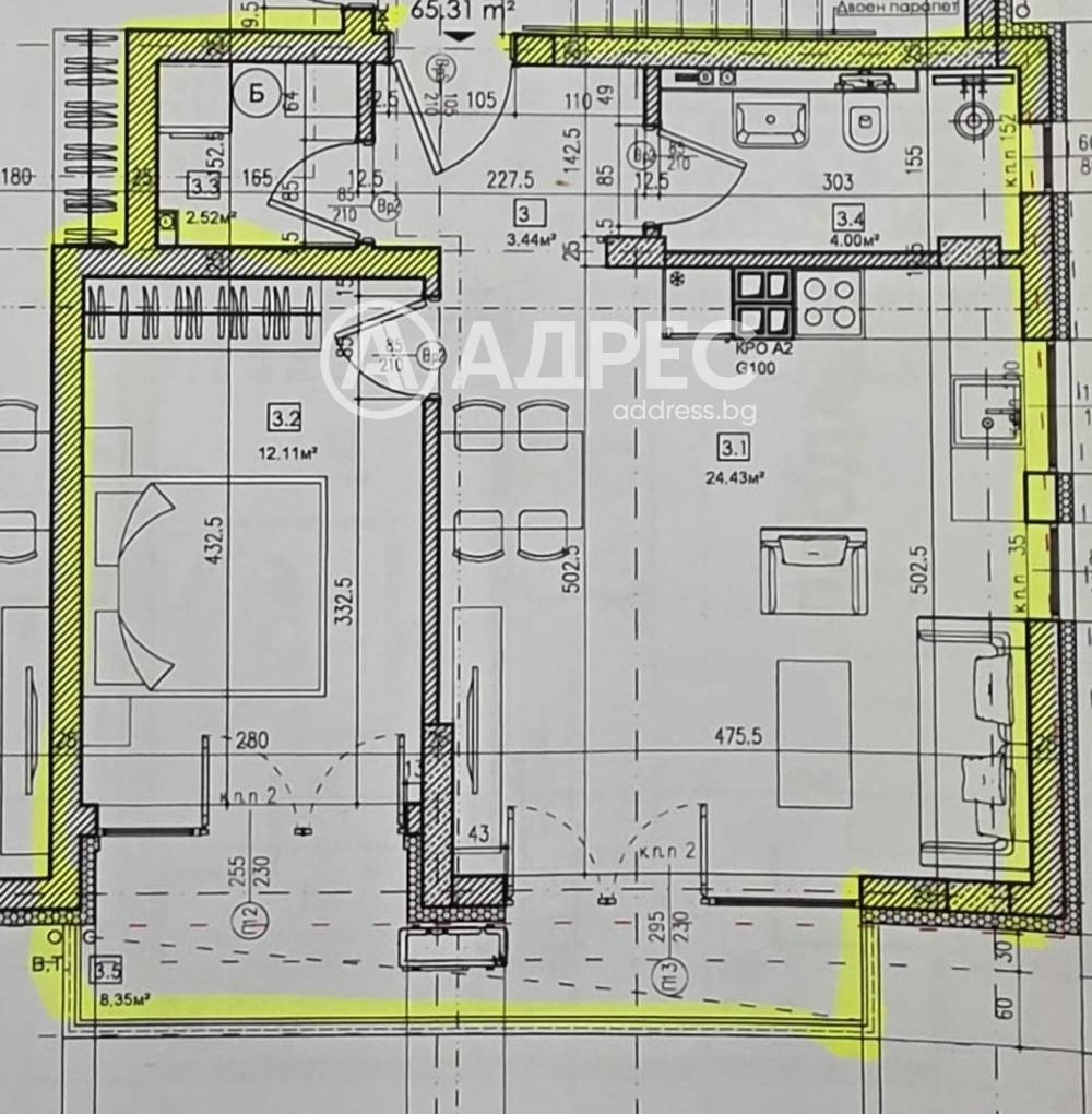 Продава 2-СТАЕН, гр. София, Дружба 1, снимка 2 - Апартаменти - 56625430