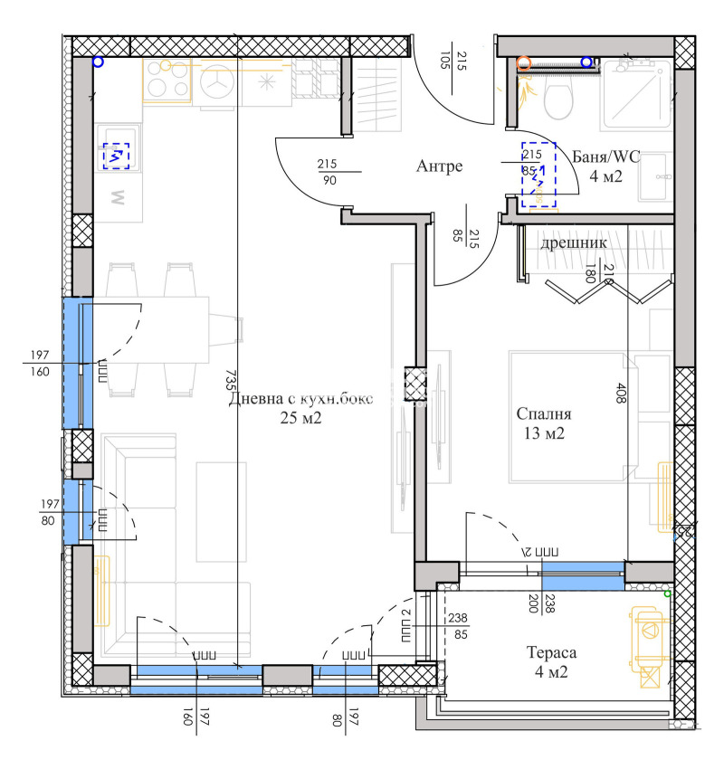 En venta  1 dormitorio Plovdiv , Belomorski , 64 metros cuadrados | 97881042 - imagen [8]